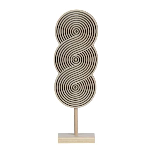Jonathan Adler x Michaels 9.25" Pompidou Loops Trio DIY Wood Tabletop Décor with Stand